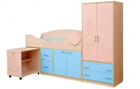 Набор мебели для детской Юниор -12.2 (700*1860) МДФ матовый в Нефтекамске - neftekamsk.mebel-74.com | фото