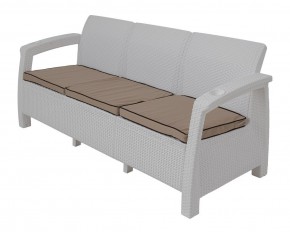 Диван Yalta Premium Sofa 3 Set (Ялта) белый (+подушки под спину) в Нефтекамске - neftekamsk.mebel-74.com | фото