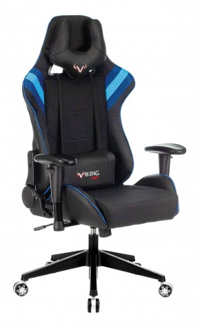 Кресло игровое Бюрократ VIKING 4 AERO BLUE черный/синий в Нефтекамске - neftekamsk.mebel-74.com | фото