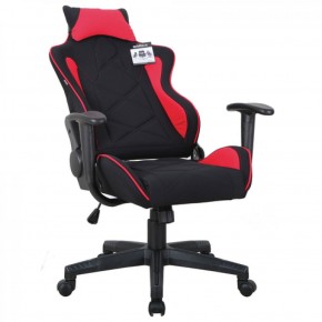 Кресло компьютерное BRABIX GT Racer GM-101 + подушка (ткань) черное/красное (531820) в Нефтекамске - neftekamsk.mebel-74.com | фото