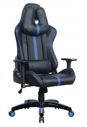 Кресло компьютерное BRABIX "GT Carbon GM-120" (черное/синее) 531930 в Нефтекамске - neftekamsk.mebel-74.com | фото
