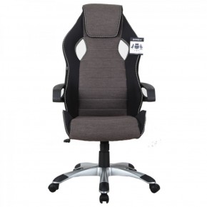 Кресло компьютерное BRABIX Techno GM-002 (ткань) черное/серое, вставки белые (531815) в Нефтекамске - neftekamsk.mebel-74.com | фото