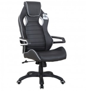 Кресло компьютерное BRABIX Techno Pro GM-003 (экокожа черное/серое, вставки серые) 531814 в Нефтекамске - neftekamsk.mebel-74.com | фото