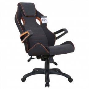 Кресло компьютерное BRABIX Techno Pro GM-003 (ткань черное/серое, вставки оранжевые) 531813 в Нефтекамске - neftekamsk.mebel-74.com | фото