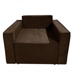 Кресло-кровать Принц КК1-ВК (велюр коричневый) в Нефтекамске - neftekamsk.mebel-74.com | фото