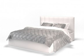 Кровать Элен 1600 + основание с ПМ (Vega white) белый в Нефтекамске - neftekamsk.mebel-74.com | фото