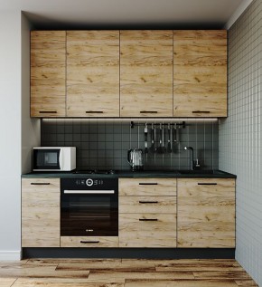 Кухонный гарнитур Крафт 2200 (Стол. 38мм) в Нефтекамске - neftekamsk.mebel-74.com | фото