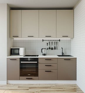 Кухонный гарнитур Латте 2200 (Стол. 26мм) в Нефтекамске - neftekamsk.mebel-74.com | фото