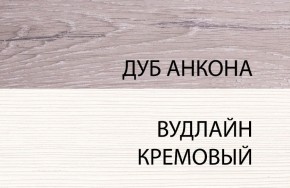 Шкаф угловой 2D, OLIVIA, цвет вудлайн крем/дуб анкона в Нефтекамске - neftekamsk.mebel-74.com | фото