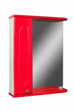 Шкаф-зеркало Радуга Красный 50 левый АЙСБЕРГ (DA1122HZR) в Нефтекамске - neftekamsk.mebel-74.com | фото