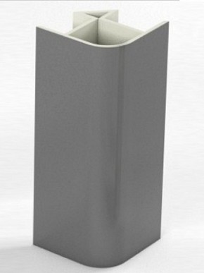Угловое соединение для цоколя 90 гр. h100 мм (Алюминий, Белый, Черный, Сонома) в Нефтекамске - neftekamsk.mebel-74.com | фото