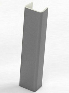 Торцевая заглушка  для цоколя h100 мм (Алюминий, Белый, Черный, Сонома) в Нефтекамске - neftekamsk.mebel-74.com | фото